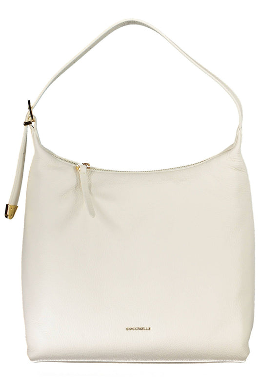 White Leather Women Handbag