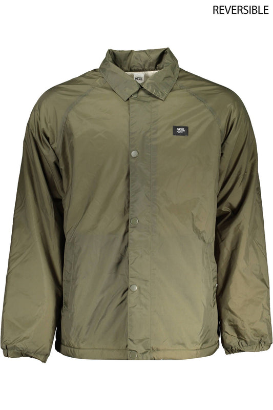 Green Nylon Men Jacket