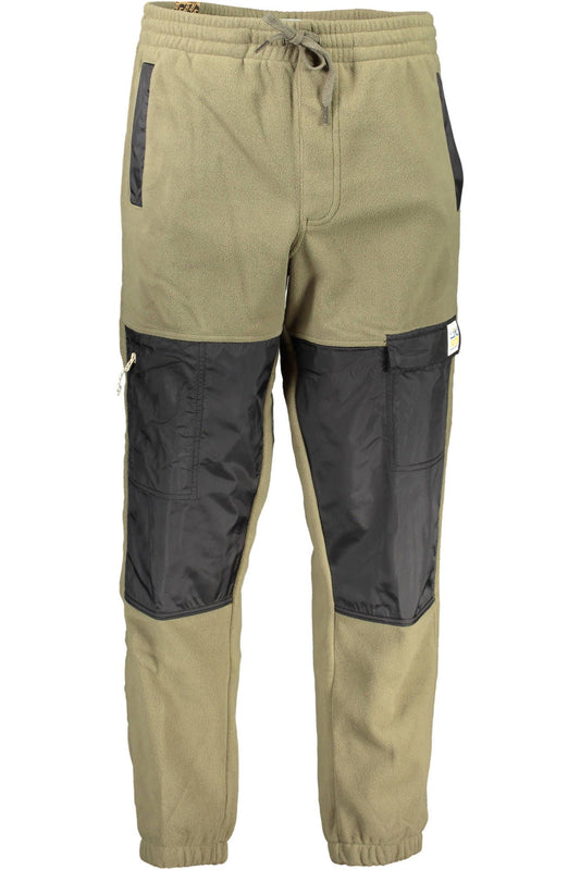 Green Polyester Men Sports Trouser