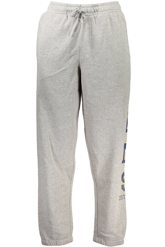 Gray Cotton Men Sports Trouser