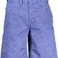 Blue Cotton Mens Shorts