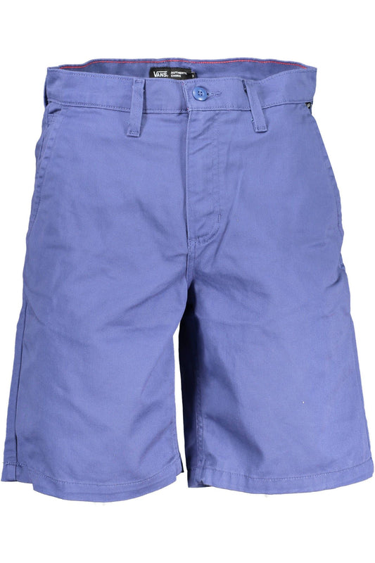 Blue Cotton Mens Shorts