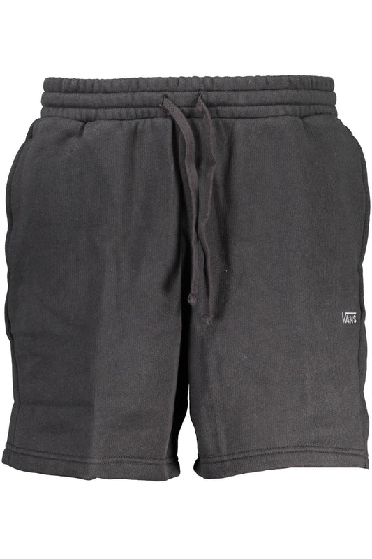 Black Cotton Men Short