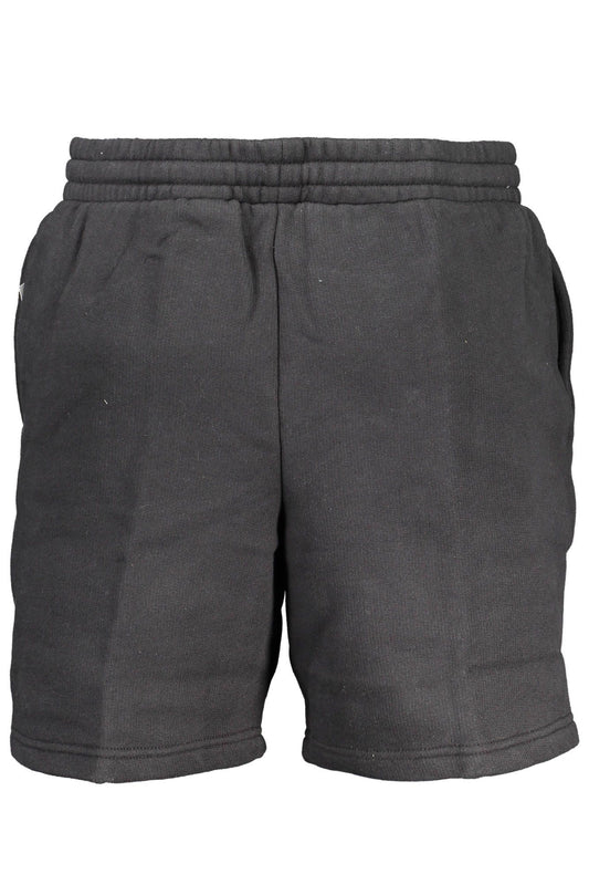 Black Cotton Men Short