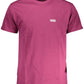 Purple Cotton Men T-Shirt