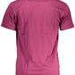 Purple Cotton Men T-Shirt