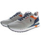 Gray Polyester Men Sneaker