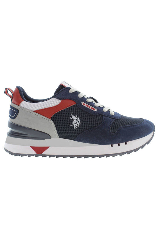 Blue Polyester Men Sneaker