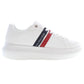 White Polyester Women Sneaker