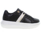 Black Polyester Women Sneaker