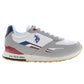 White Polyester Men Sneaker