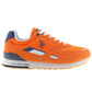 Orange Polyester Men Sneaker
