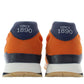 Orange Polyester Men Sneaker