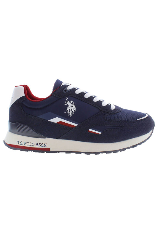 Blue Polyester Men Sneaker