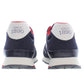 Blue Polyester Men Sneaker