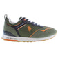Green Polyester Men Sneaker
