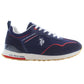 Blue Polyester Men Sneaker