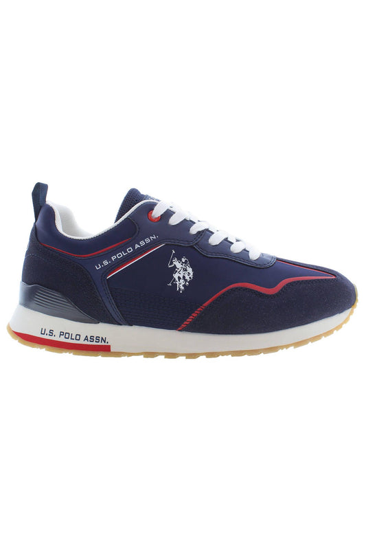 Blue Polyester Men Sneaker