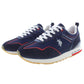 Blue Polyester Men Sneaker