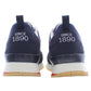Blue Polyester Men Sneaker