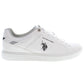 White Polyester Men Sneaker