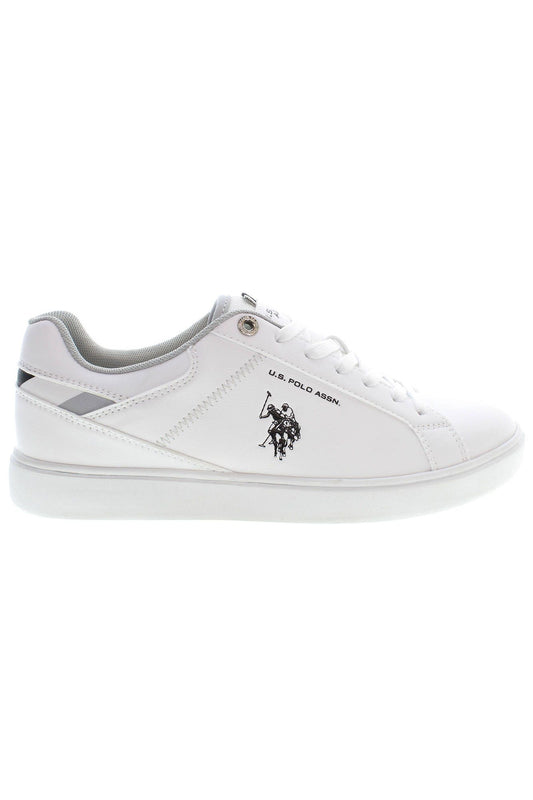 White Polyester Men Sneaker