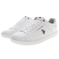 White Polyester Men Sneaker