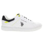 White Polyester Men Sneaker