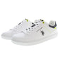 White Polyester Men Sneaker