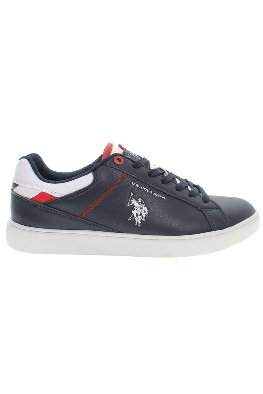 Blue Polyester Men Sneaker