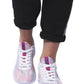 White Polyester Women Sneaker