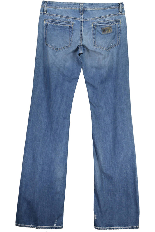 Blue Cotton Women Jeans