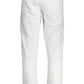 White Cotton Men Sports Pants