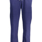 Blue Cotton Men Sports Trouser