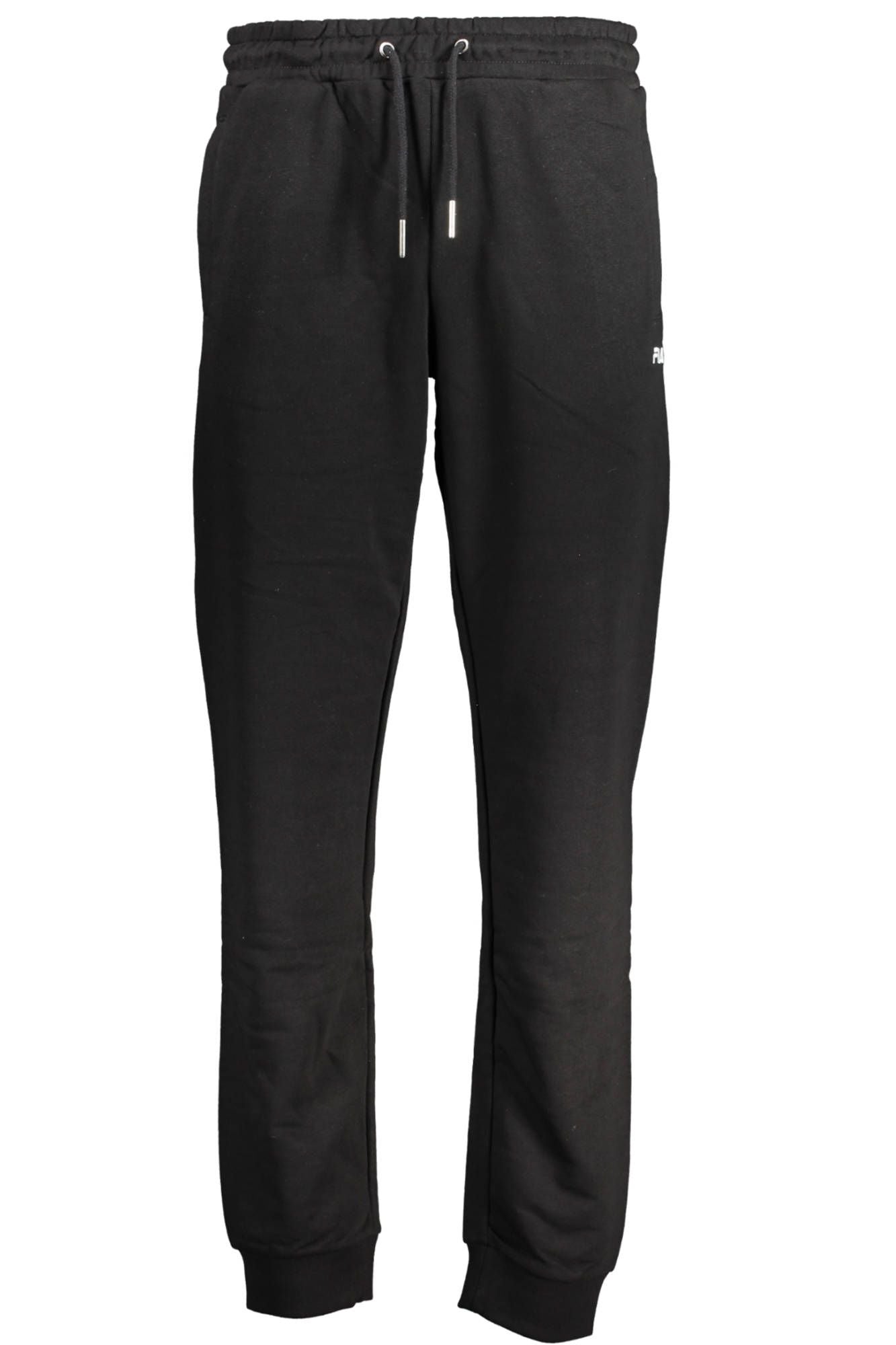 Black Organic Cotton Men Sports Pants