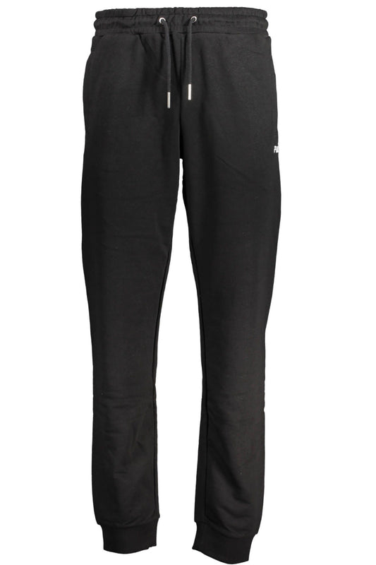 Black Organic Cotton Men Sports Pants