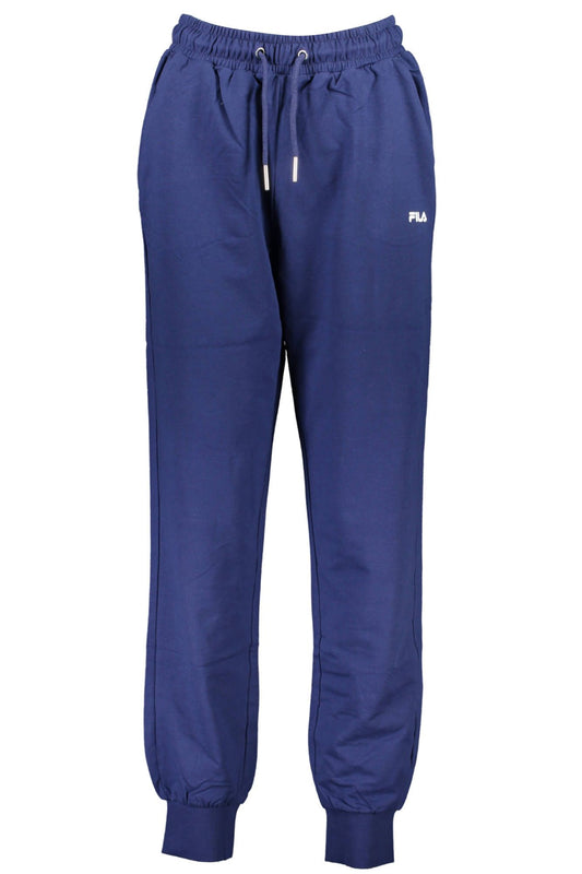Blue Cotton Women Pants