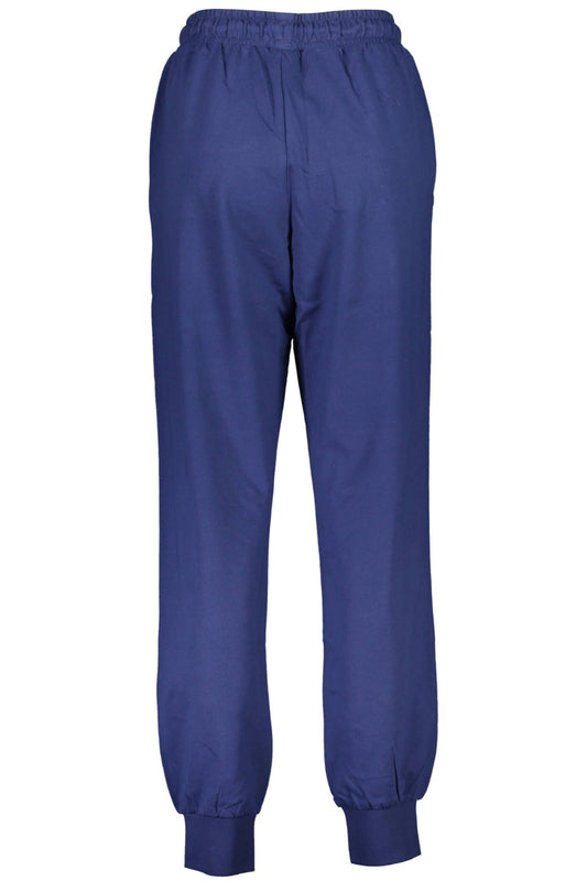 Blue Cotton Women Pants