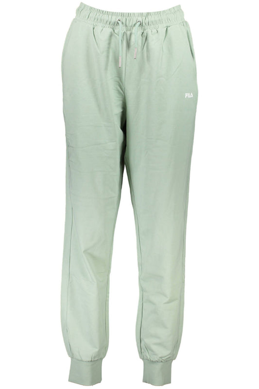 Green Cotton Women's Pant