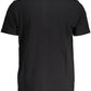 Black Cotton Men Polo Shirt