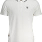 White Cotton Men Polo Shirt