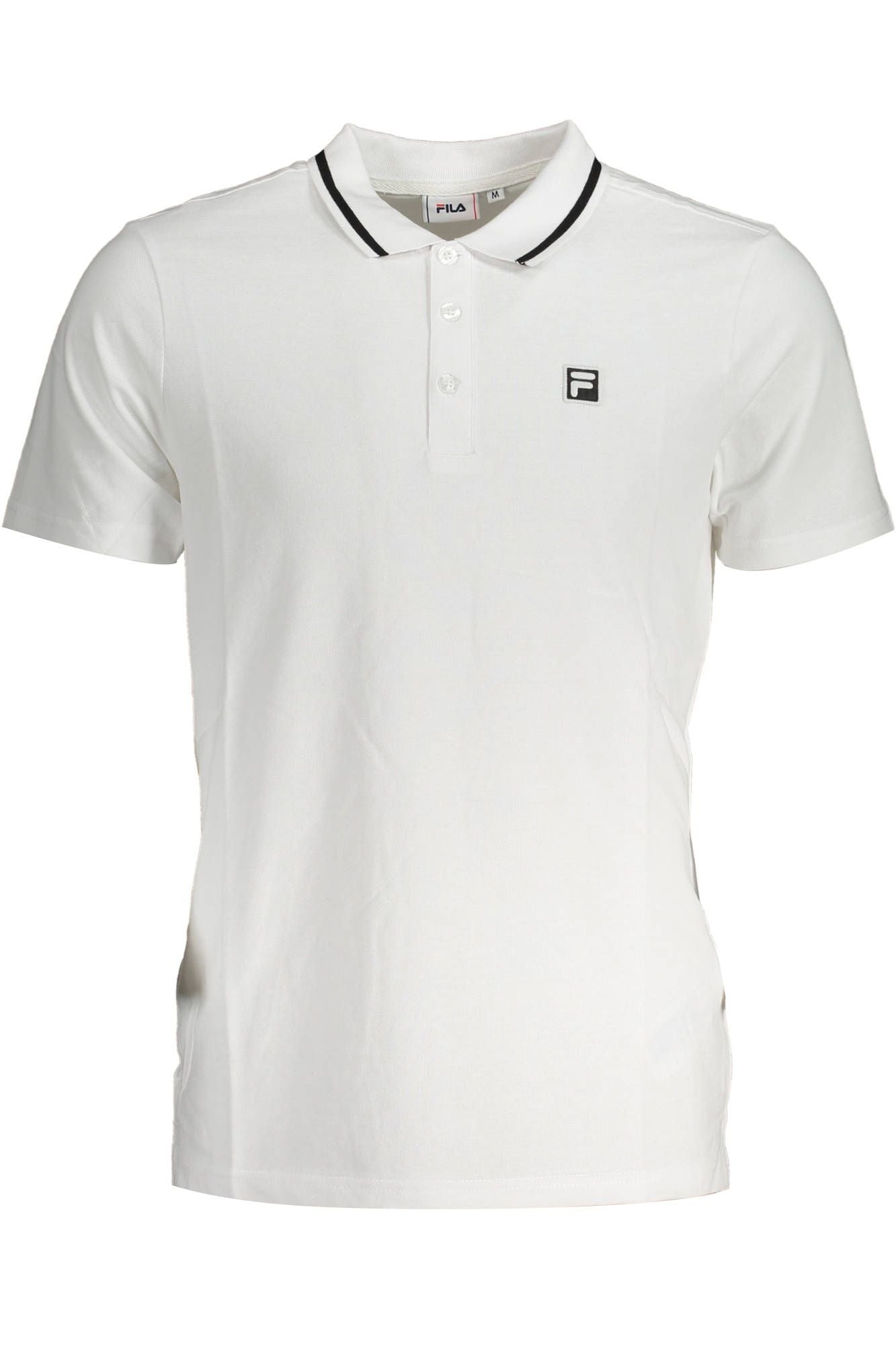 White Cotton Men Polo Shirt