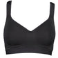 Black Polyester Women Sports Bra