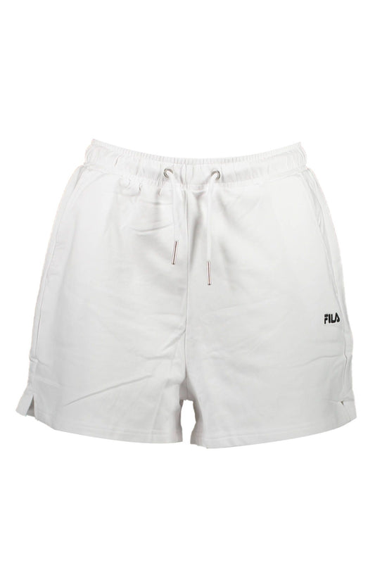 White Cotton Women Short
