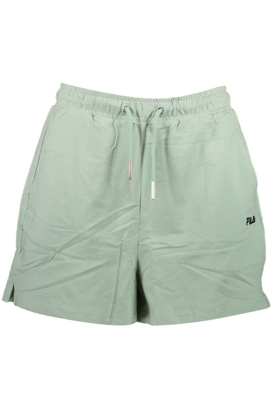 Green Cotton Women Short