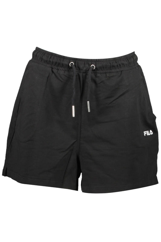 Black Cotton Women Short