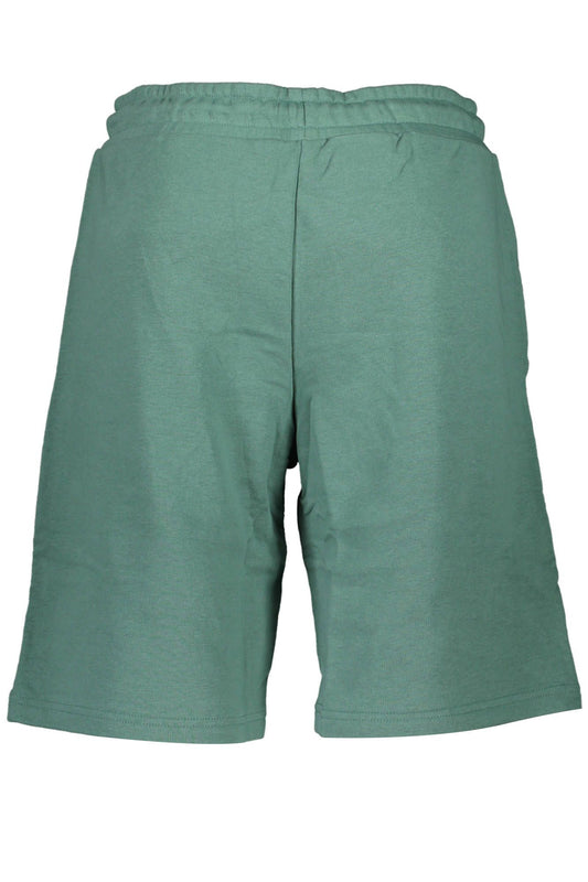Green Cotton Men Bermuda