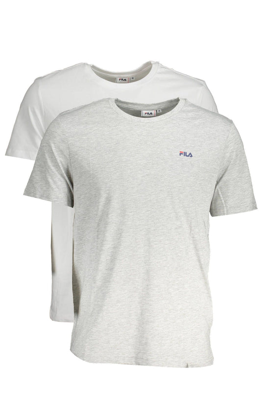 Gray Cotton Men T-Shirt