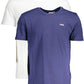 Blue Cotton Men T-Shirt