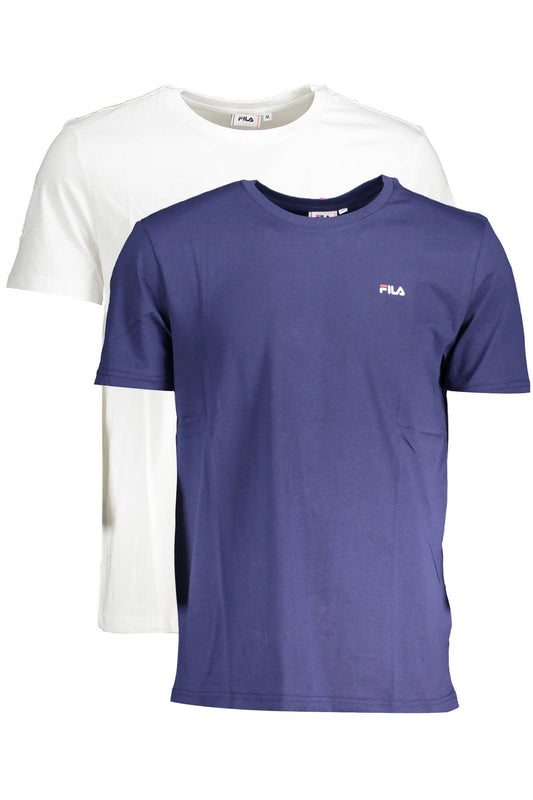 Blue Cotton Men T-Shirt